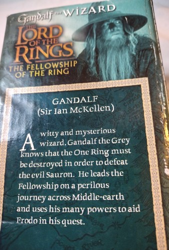 2001 El Señor de los Anillos Fellowship of the Ring GANDALF Cáliz de vidrio iluminado - Imagen 7 de 9