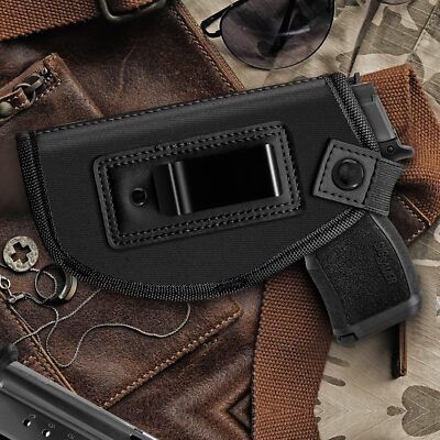 Concealed Carry Inside The Waistband Pistols Holsters with Extra Magazine Pouch