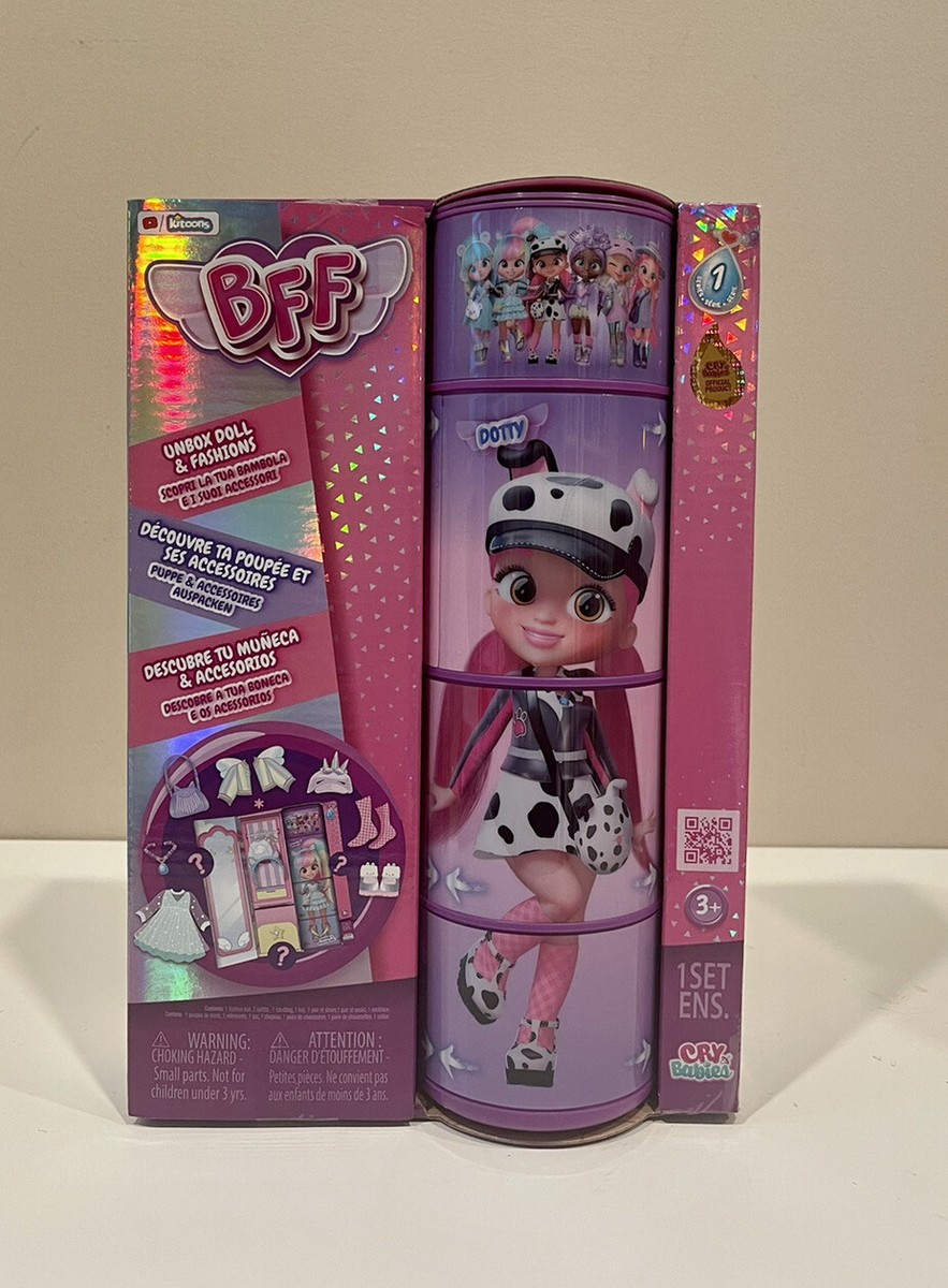 Cry Babies BFF Fashion Doll DOTTY with Changeable Outfits and