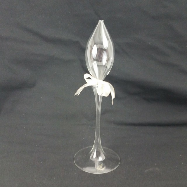 Firelight Glass Waterlily Hand Blown 12 inches Oil Candle, No Wick eBay