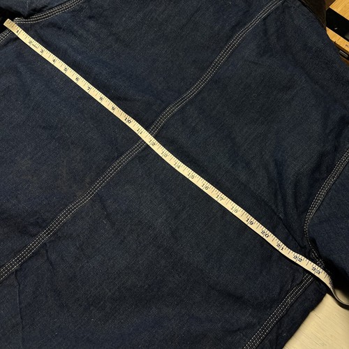 Vintage Big Mac Large Dark Denim Lined Barn Chore Jacket Coat Work JC Penney’s - Picture 6 of 7