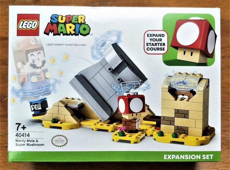 LEGO 40414 SUPER MARIO MONTY MOLE SUPER MUSHROOM EXPANSION SET SEALED NEW