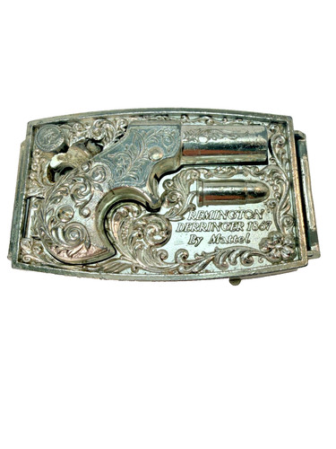 READ VTG Mattel Shootin Shell, Remington Derringer 1867 (1959)  Buckle ONLY