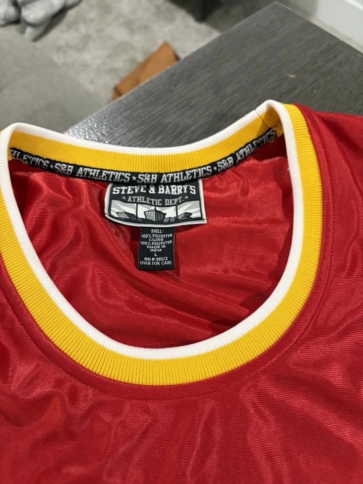 Camiseta Roja De Colección Steve & Barry's China #11 Camiseta Olímpica Talla L Ming Baloncesto Foto 2 de 4