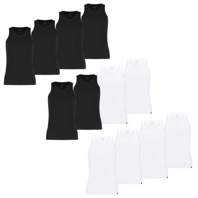 PUMA Herren Tank Top, 4er Pack - Basic, Unterhemd, Rundhals, Single Jersey, e...