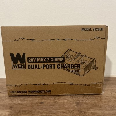 Wen Dual Port Charger 20200D 20V Max 2.3Amp