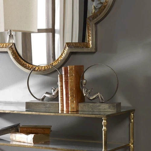 Lounging Reader - 9.75 inch Bookend (Set of 2) Accessories Uttermost 19596 - Picture 7 of 7