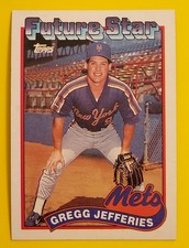 1989 Topps Baseball New York Mets Gregg Jefferies 