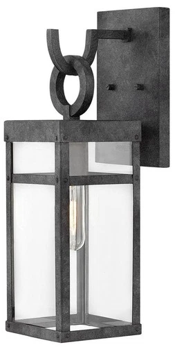 Hinkley Porter 18 1/2" High Rectangular Aged Zinc Outdoor Wall Light - Picture 2 of 10