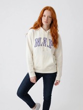 Womens Gap Nap Hoodie - white