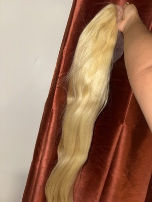 Women s  Lace Front Wig, Wavy Blonde straight Hair, Natural Look 32 inches
