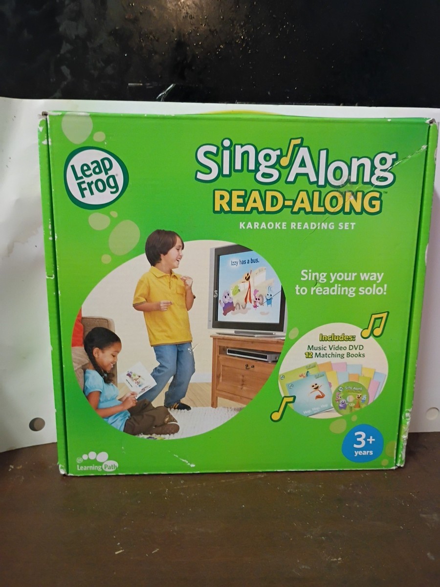 Leap Frog Sing Along Read-along Karaoke Reading Set DVD With
