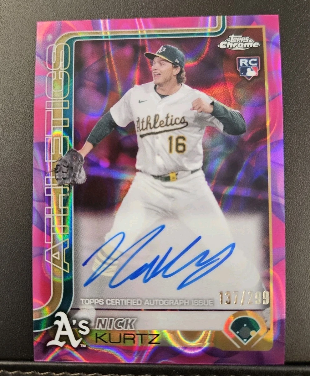 紫色のバダデコーラ 2025 Topps Chrome Update Series - Rookie Autographs Nick Kurtz #RA