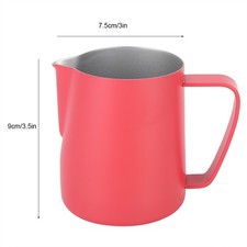(2) 350ml Hogar Acero Inoxidable Espumador de Leche Espumador Café Latte