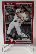 2026 Topps Series 2 ~ Chase DeLauter ~ Red Diamante /5 ~ RC ~ #458 ~ Guardians