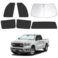 6pcs Car Window Shades for Dodge RAM 1500 2019-2024 , Full Car Window Covers
