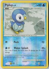 Piplup 93/130 Common Diamond & Pearl Pokemon Reverse Holo Heavily Played on eBay