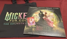 STEPHEN SCHWARTZ SIGNED WICKED VINYL 2X RECORD INSTORE AUTO TOTE GLINDA CARD A