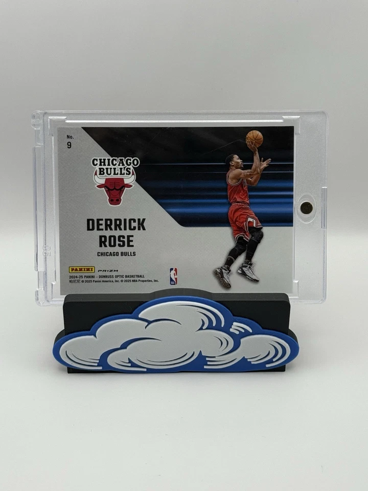 Derrick Rose 2024-25 Optic PHAZES Lazer Holo Prizm SSP #9 Chicago Bulls Estuche Hit Foto 2 de 2