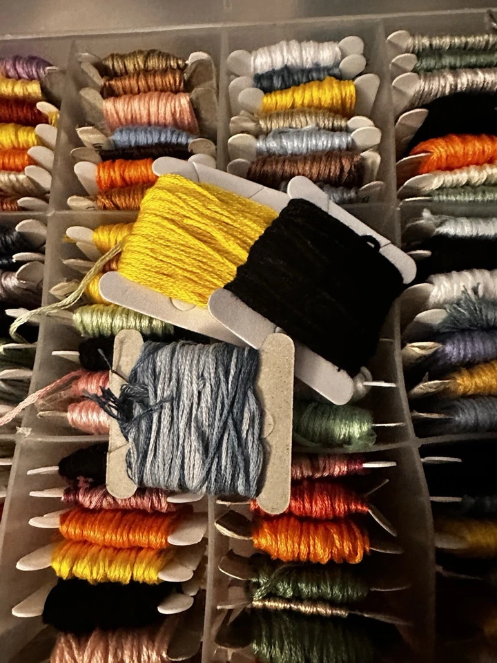 Box full of Embroidery Floss, Half Full Skeins, Plus extra skeins - Image 3 of 3