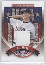2015 Panini Elite Extra Edition USA Baseball 15U Game Jerseys CJ Brown #17 0c2