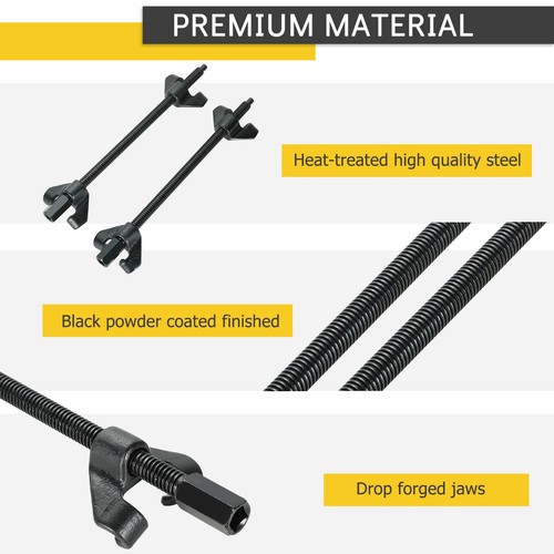 14" Coil Spring Compressor Strut Remover Installer Tool | 2PCS Heavy Duty Aut... - Picture 3 of 6