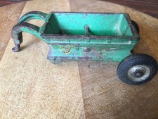Antique 1920 s -30 s Arcade Cast Iron Allis Charmers Tractor Bottom Dump Trailer