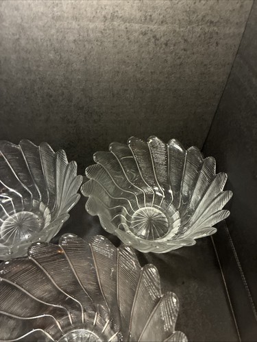 Indiana Glas LILY PONS ? Undurchsichtige Schale 4" geformte Blätter Vintage x 3 - Bild 4 von 9