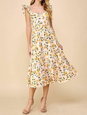 Tcec Ruffle Midi Dress Size L