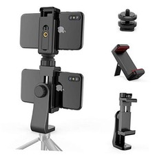 Owine Universal Dual Cell Phone Tripod Mount Adapter Premium Smartphone Clamp,