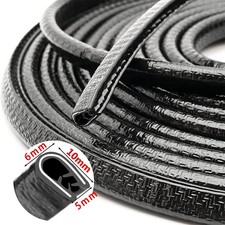 10M Car Door Boot Edge Protector Strip Trim U Shape Guard Seal Rubber Black UK