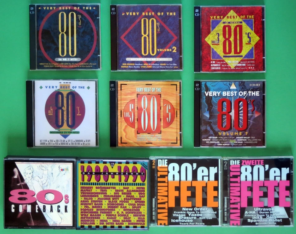 23 CD Die 80er: Very Best Of 80s Vol 1 2 3 4 5 7 ☆ 80er Fete Vol 1 + 2 ☆ Deutsch - Bild 2 von 3