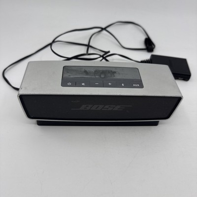 Bose SoundLink Mini Wireless Portable Bluetooth Speaker Gray + Cradle -TESTED