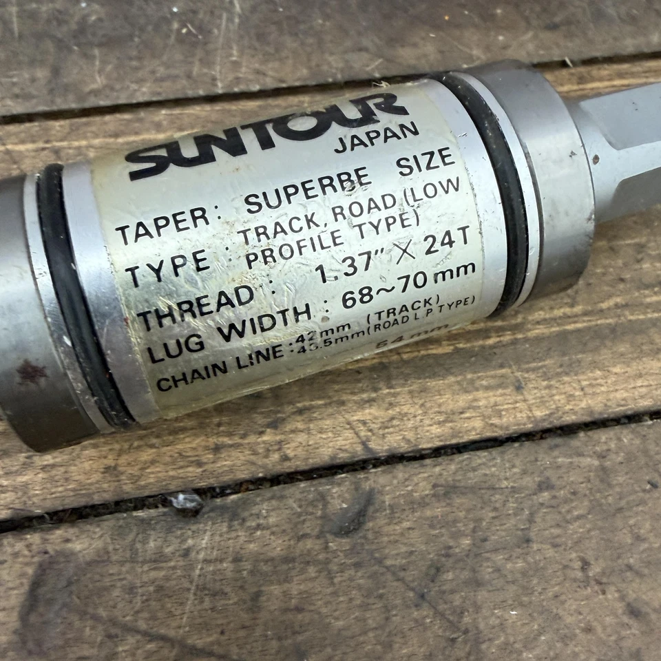 Soporte inferior Suntour Superbe vintage cojinete sellado 1,37x24T 68 70 pista carretera Foto 4 de 4