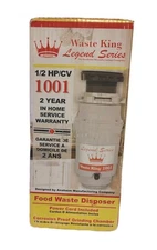 New Factory Sealed Watse King Legend Series 1/2 HP/CV 1001 Food Waste Disposer 