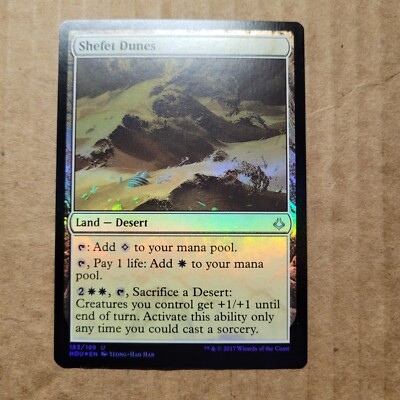 Shefet Dunes FOIL Hour of Devastation LP Land Uncommon MAGIC MTG CARD 183/199