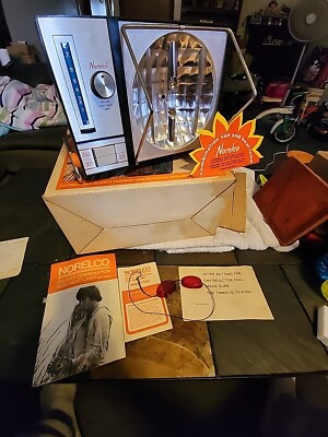 Norelco Sun/heat Lamp Deluxe,W/Timer, Orig. Box, Instructions & Googles 