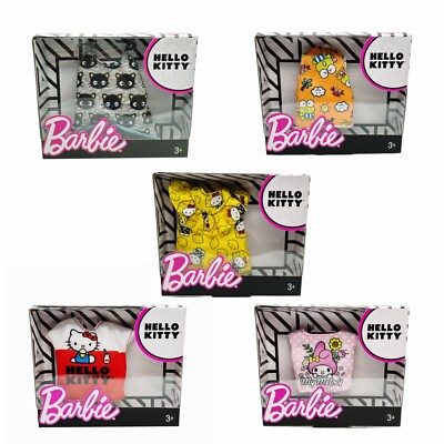 Mattel Barbie Hello Kitty Fashion Puppen Shirt Oberteile Kleidung Zubehör Top
