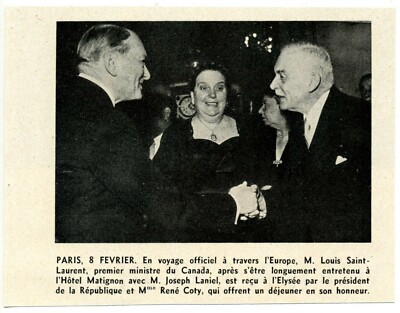 1954: Paris - Louis Saint-Laurent mit René Coty (Fotoartikel)