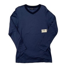Hart Schaffner Marx Navy Long Sleeve Sleepwear Pullover Shirt Size Small New