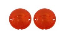 USA-Made! 1957 Chevy BelAir Parking Light Lens w/ Bowtie, Amber New Trim Parts!