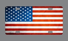 American Flag License Plate Aluminum 6"x12" Vanity Front Novelty
