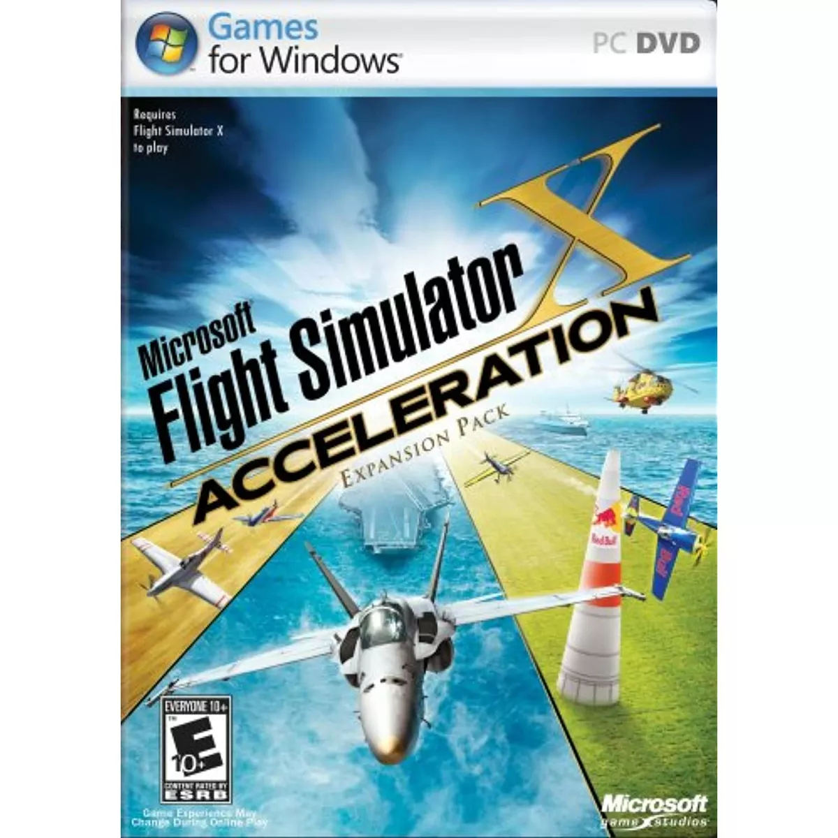 Microsoft Flight Simulator X and Acceleration PC Expansion Pack DVD  882224531610