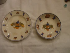VINTAGE SCHRAMBERG GERMANY PLATE AND BOWL