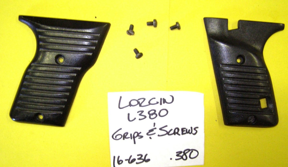 Lorcin L380 Factory Issued Grip Set With Screws Nice Condition