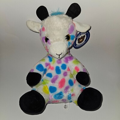 A&A Global 2022 Polka Dot Giraffe Plush 12'' Stuffed Animal Toy Pink Blue Purple