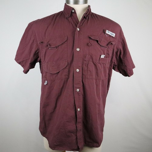 Columbia Men's Maroon Short Sleeve 