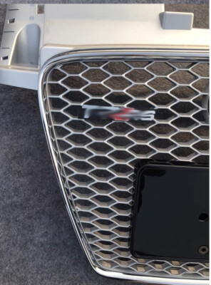 TTRS Silver Ring Honeycomb Front bumper Grille For Audi TT