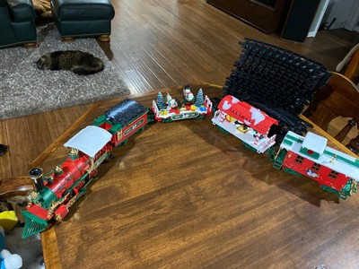 new bright christmas train set 1986