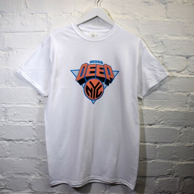 Actual Fact Mobb Deep New York Knicks Bedruckt Weißes T-Shirt